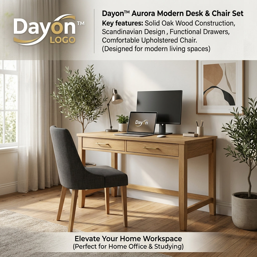 Dayon™ Havenline Workstation Desk &amp; Chair Set