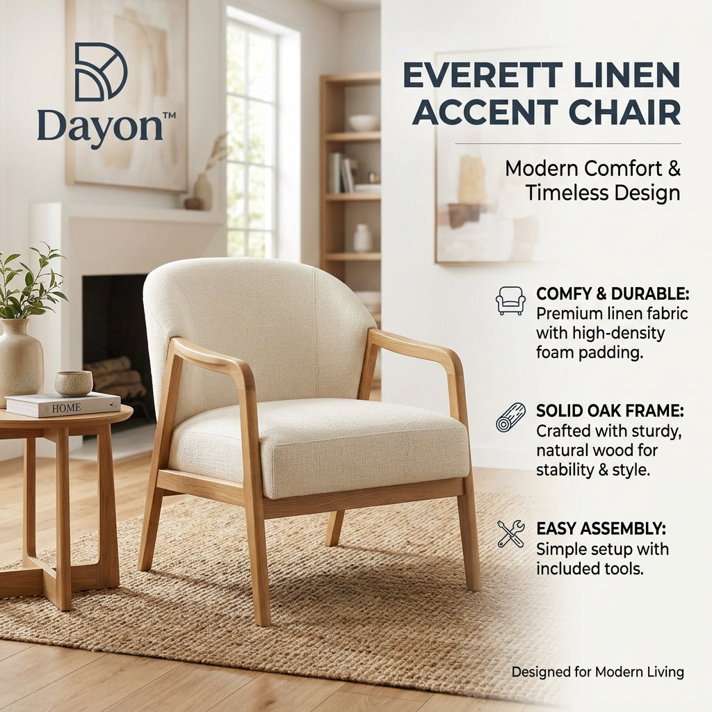 Dayon™ Marlowe Linen Lounge Chair