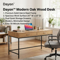 Dayon™ Oakline Studio Desk with Dual Soft-Glide Drawers